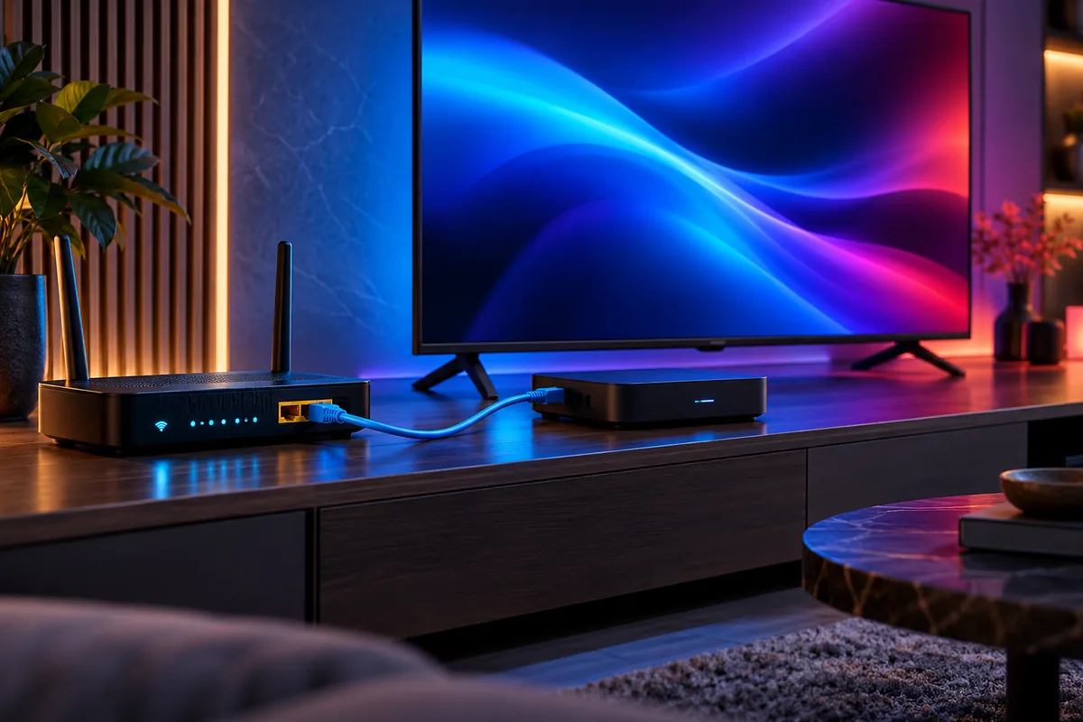 Connexion Ethernet et Wi-Fi optimisée pour utiliser IBO Player Pro sur Smart TV